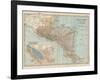 Plate 120. Map of Central America. Guatemala-Encyclopaedia Britannica-Framed Art Print