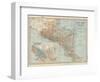 Plate 120. Map of Central America. Guatemala-Encyclopaedia Britannica-Framed Art Print