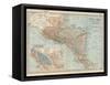 Plate 120. Map of Central America. Guatemala-Encyclopaedia Britannica-Framed Stretched Canvas