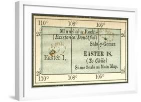 Plate 121. Inset Map of Easter Islands-Encyclopaedia Britannica-Framed Art Print