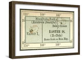 Plate 121. Inset Map of Easter Islands-Encyclopaedia Britannica-Framed Art Print