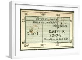 Plate 121. Inset Map of Easter Islands-Encyclopaedia Britannica-Framed Art Print