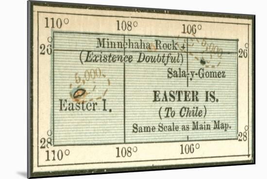 Plate 121. Inset Map of Easter Islands-Encyclopaedia Britannica-Mounted Art Print