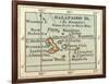 Plate 121. Inset Map of Galapagos Islands-Encyclopaedia Britannica-Framed Art Print