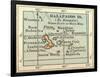 Plate 121. Inset Map of Galapagos Islands-Encyclopaedia Britannica-Framed Art Print