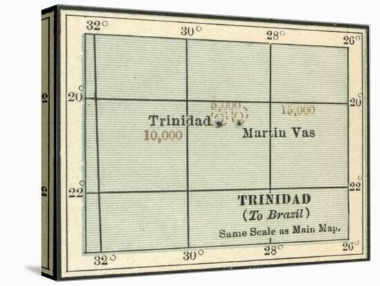 Plate 121. Inset Map of Trinidad and Martin Vas-Encyclopaedia Britannica-Stretched Canvas