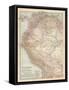 Plate 122. Map of South America-Encyclopaedia Britannica-Framed Stretched Canvas