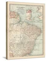 Plate 123. Map of South America-Encyclopaedia Britannica-Stretched Canvas