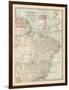 Plate 123. Map of South America-Encyclopaedia Britannica-Framed Art Print