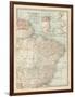 Plate 123. Map of South America-Encyclopaedia Britannica-Framed Art Print