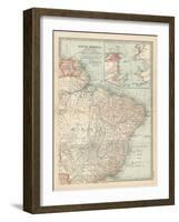 Plate 123. Map of South America-Encyclopaedia Britannica-Framed Art Print