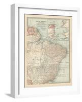 Plate 123. Map of South America-Encyclopaedia Britannica-Framed Art Print