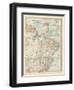 Plate 123. Map of South America-Encyclopaedia Britannica-Framed Art Print