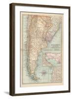 Plate 124. Map of South America-Encyclopaedia Britannica-Framed Art Print