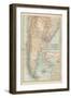 Plate 124. Map of South America-Encyclopaedia Britannica-Framed Art Print