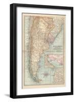 Plate 124. Map of South America-Encyclopaedia Britannica-Framed Art Print