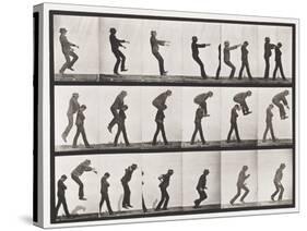 Plate 169. Jumping; over Boy's Back (Leap-Frog), 1885 (Collotype on Paper)-Eadweard Muybridge-Stretched Canvas