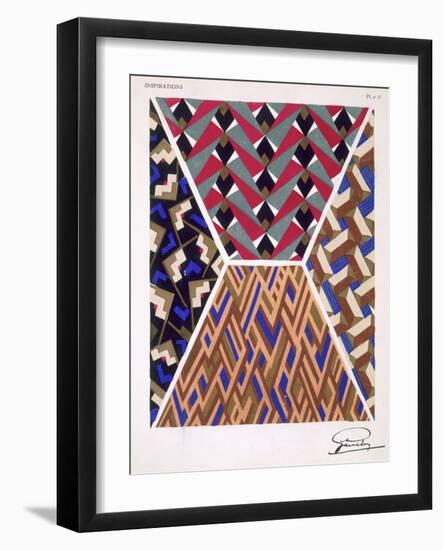 Plate 17, from 'Inspirations', Published Paris, 1930S (Colour Litho)-Gandy-Framed Giclee Print