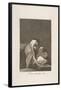 Plate 17 from 'Los Caprichos': It is nicely stretched (Bien tirada está. ).-Francisco de Goya y Lucientes-Framed Poster