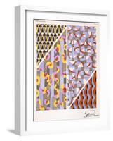 Plate 18, from 'Inspirations', Published Paris, 1930S (Colour Litho)-Gandy-Framed Giclee Print