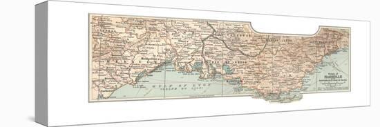 Plate 18. Inset Map of Marseille-Encyclopaedia Britannica-Stretched Canvas