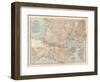 Plate 18. Map of France-Encyclopaedia Britannica-Framed Art Print