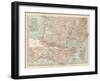 Plate 18. Map of France-Encyclopaedia Britannica-Framed Art Print