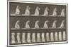 Plate 199. Courtseying, Fan in right Hand, 1885 (Collotype on Paper)-Eadweard Muybridge-Mounted Giclee Print
