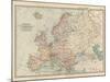 Plate 2. Map of Europe-Encyclopaedia Britannica-Mounted Art Print