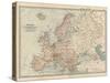 Plate 2. Map of Europe-Encyclopaedia Britannica-Stretched Canvas