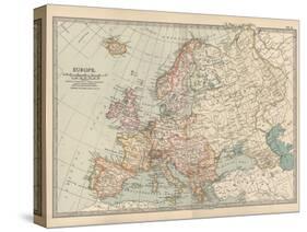 Plate 2. Map of Europe-Encyclopaedia Britannica-Stretched Canvas