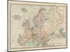 Plate 2. Map of Europe-Encyclopaedia Britannica-Mounted Art Print