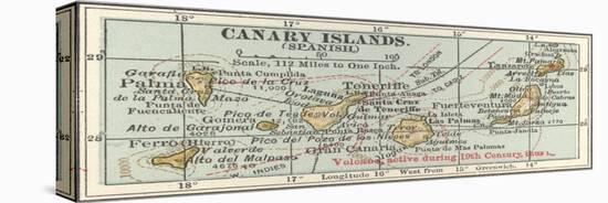 Plate 20. Inset Map of the Canary Islands (Spanish). Palma-Encyclopaedia Britannica-Stretched Canvas