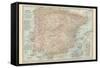 Plate 20. Map of Spain-Encyclopaedia Britannica-Framed Stretched Canvas