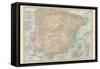 Plate 20. Map of Spain-Encyclopaedia Britannica-Framed Stretched Canvas