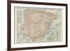 Plate 20. Map of Spain-Encyclopaedia Britannica-Framed Premium Giclee Print