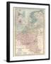 Plate 21. Map of the Netherlands (Holland)-Encyclopaedia Britannica-Framed Art Print