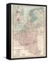 Plate 21. Map of the Netherlands (Holland)-Encyclopaedia Britannica-Framed Stretched Canvas