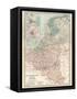 Plate 21. Map of the Netherlands (Holland)-Encyclopaedia Britannica-Framed Stretched Canvas