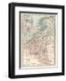 Plate 21. Map of the Netherlands (Holland)-Encyclopaedia Britannica-Framed Art Print