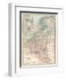 Plate 21. Map of the Netherlands (Holland)-Encyclopaedia Britannica-Framed Art Print