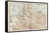 Plate 22. Map of the German Empire-Encyclopaedia Britannica-Framed Stretched Canvas