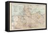 Plate 22. Map of the German Empire-Encyclopaedia Britannica-Framed Stretched Canvas