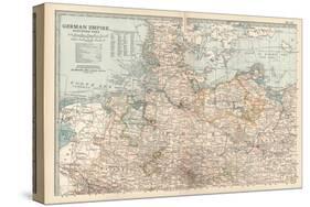Plate 22. Map of the German Empire-Encyclopaedia Britannica-Stretched Canvas