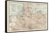 Plate 22. Map of the German Empire-Encyclopaedia Britannica-Framed Stretched Canvas