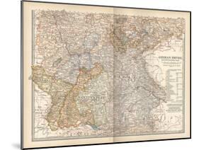 Plate 23. Map of the German Empire-Encyclopaedia Britannica-Mounted Art Print