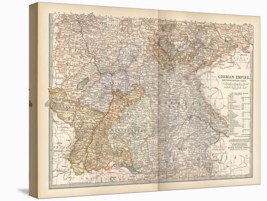 Plate 23. Map of the German Empire-Encyclopaedia Britannica-Stretched Canvas