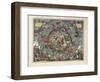 Plate 25 from Harmonia Macrocosmica by Andreas Cellarius-null-Framed Giclee Print