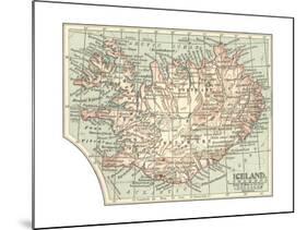 Plate 25. Inset Mape of Iceland-Encyclopaedia Britannica-Mounted Giclee Print