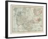 Plate 25. Map of Denmark. Insets of Iceland-Encyclopaedia Britannica-Framed Art Print
